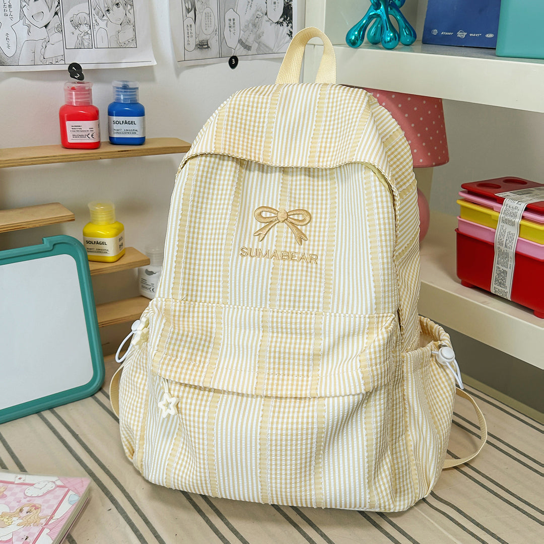 Casual Striped Backpack Stornfield