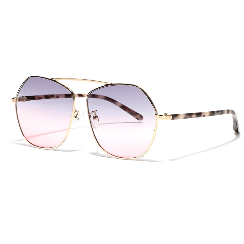 Women's geometric sunglasses with luxurious metal frame Stornfield