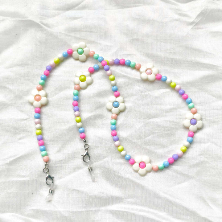 Playful glasses holder chain with floral patterns Stornfield