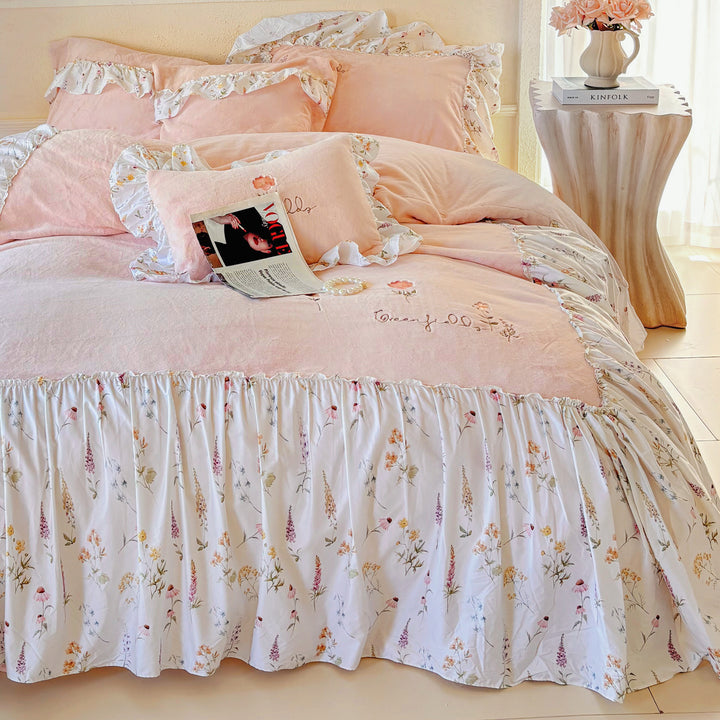 Cotton-linen bedding set