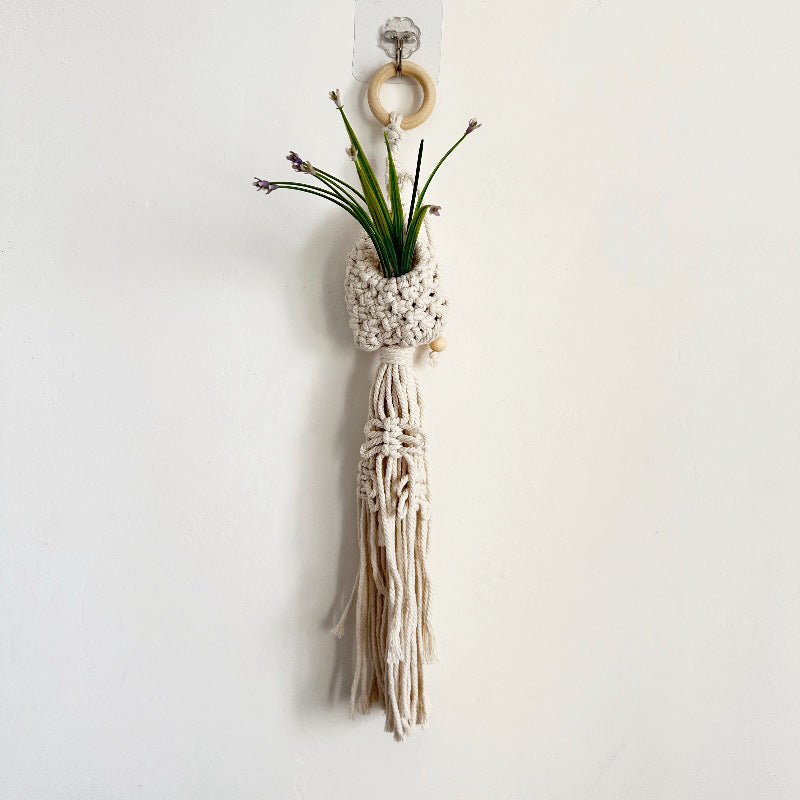 Macrame Plant Hanger with Decorative Tassels Stornfield