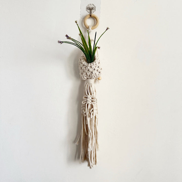 Macrame Plant Hanger with Decorative Tassels Stornfield
