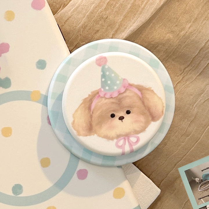 Smartphone Finger Holder in playful dog design Stornfield