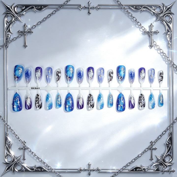 Acrylic Nail Set with Elegant Designs Stornfield
