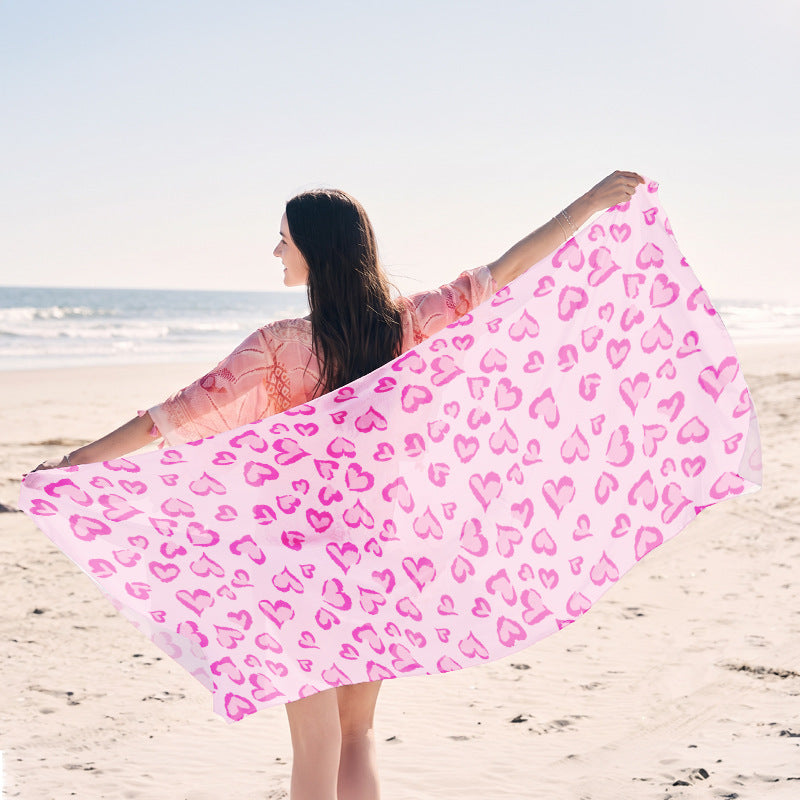 Beach towel with elegant jellyfish pattern Stornfield
