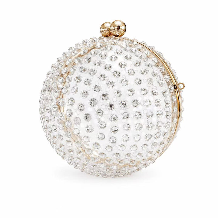 Glamorous Circular Acrylic Evening Purse