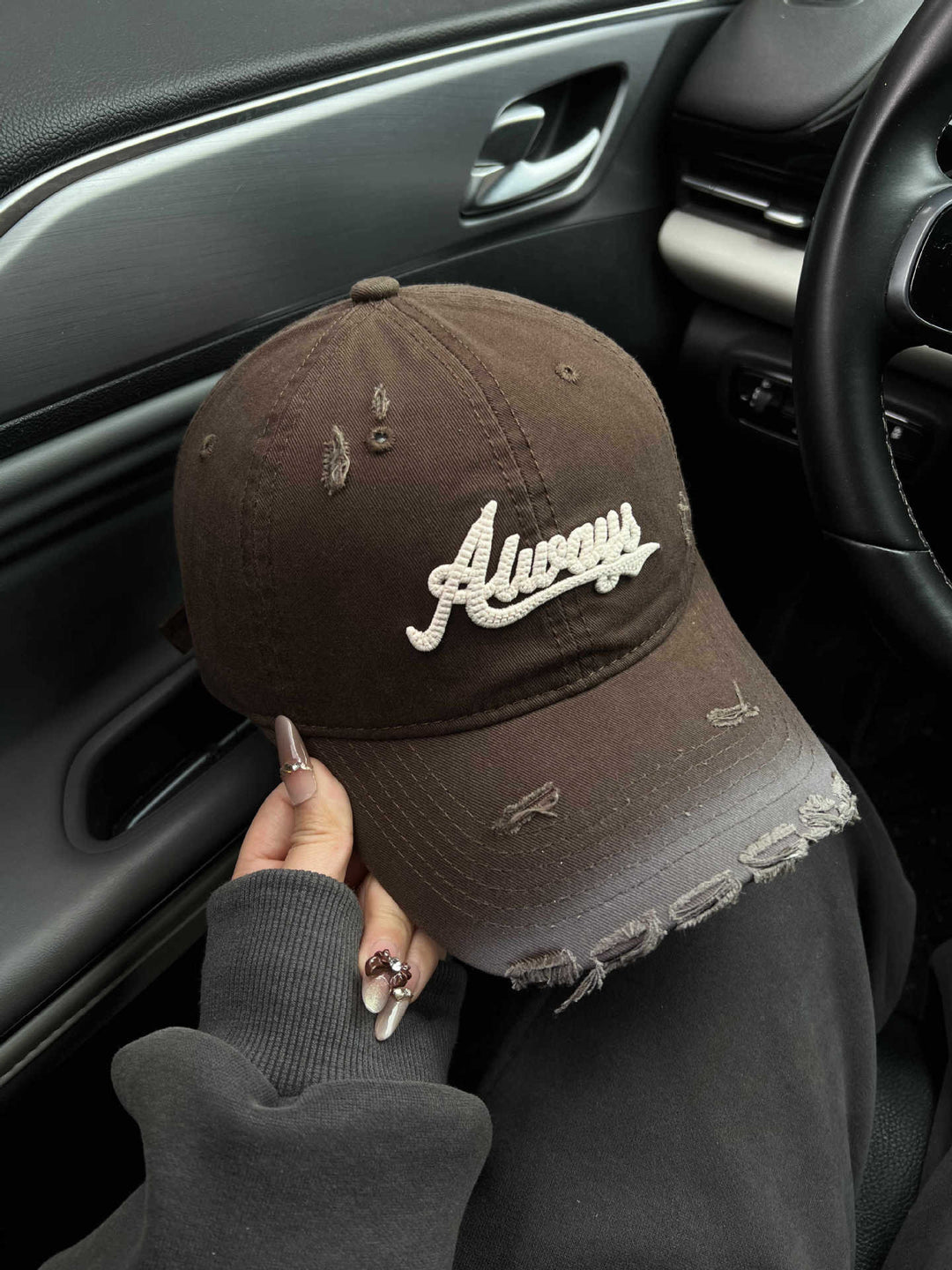 Women's Distressed Graphic Baseball Cap Stornfield