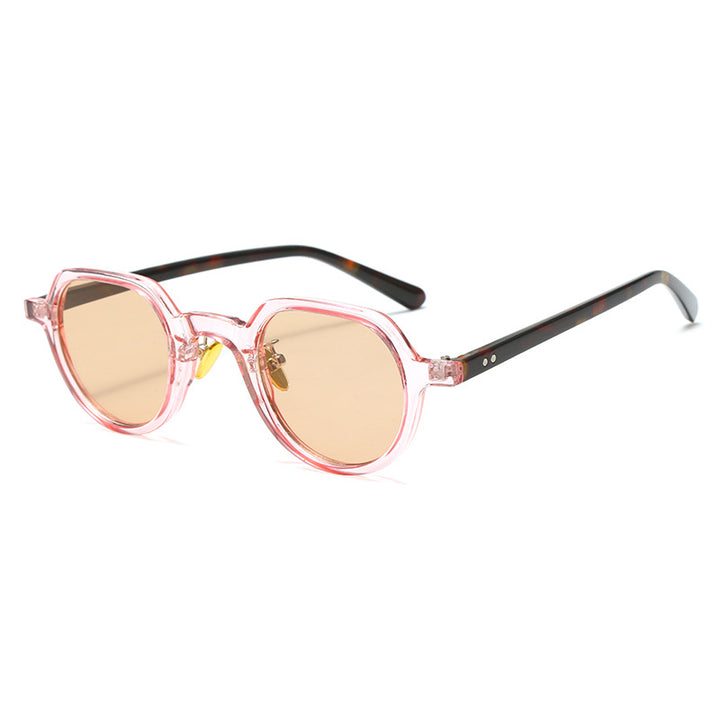 Women's round sunglasses with modern plastic frame and UV protection Stornfield