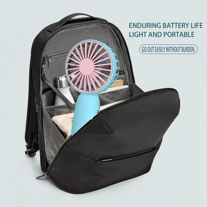 Ladies portable hand fan in cheerful design Stornfield