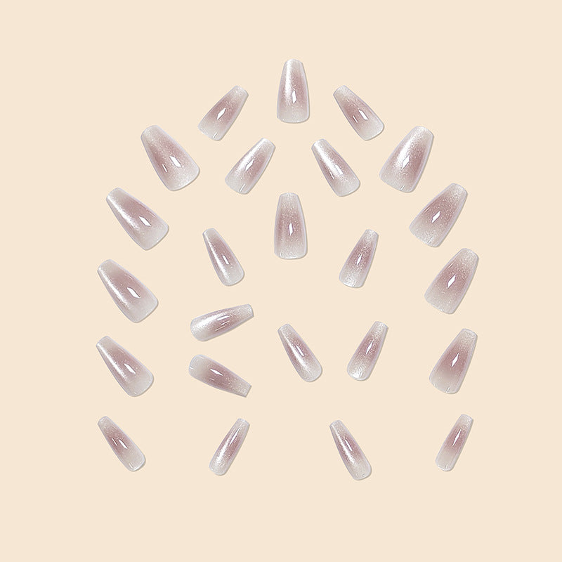Elegant Ombre Glitter Nail Extensions