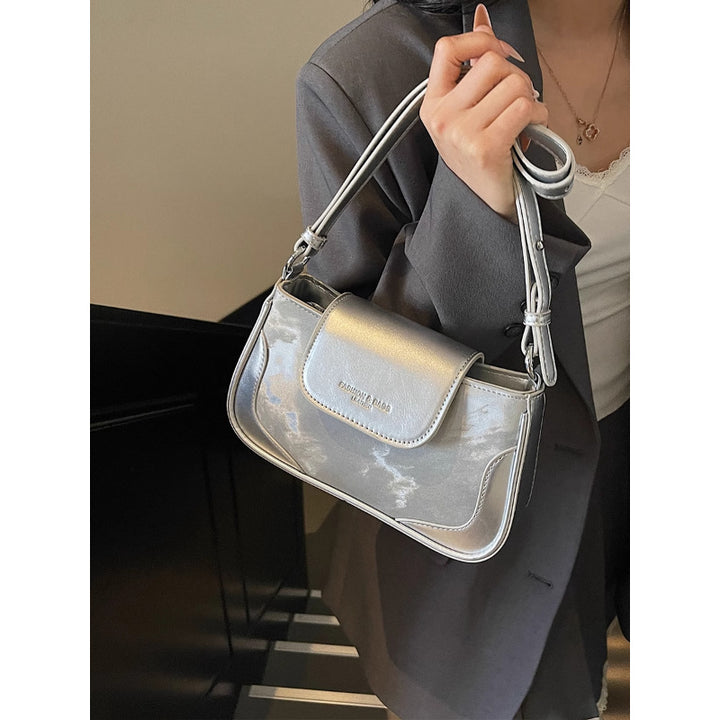 Sleek Metallic Crossbody Bag Stornfield