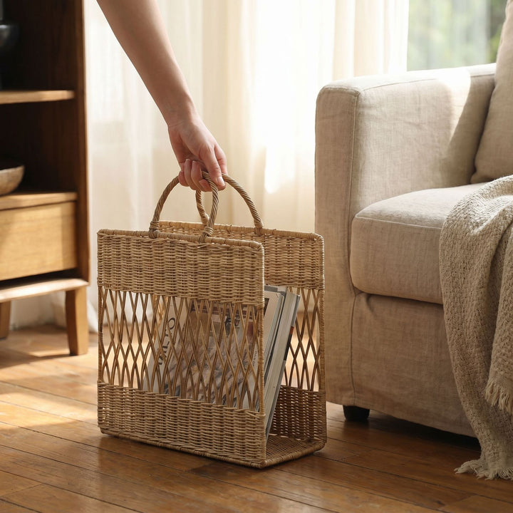 Handmade storage basket with viewing window Stornfield