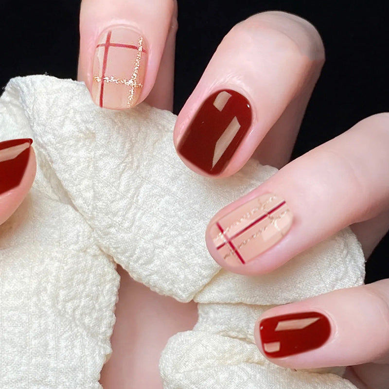 Artful Nail Extensions with Elegant Geometry Design Stornfield