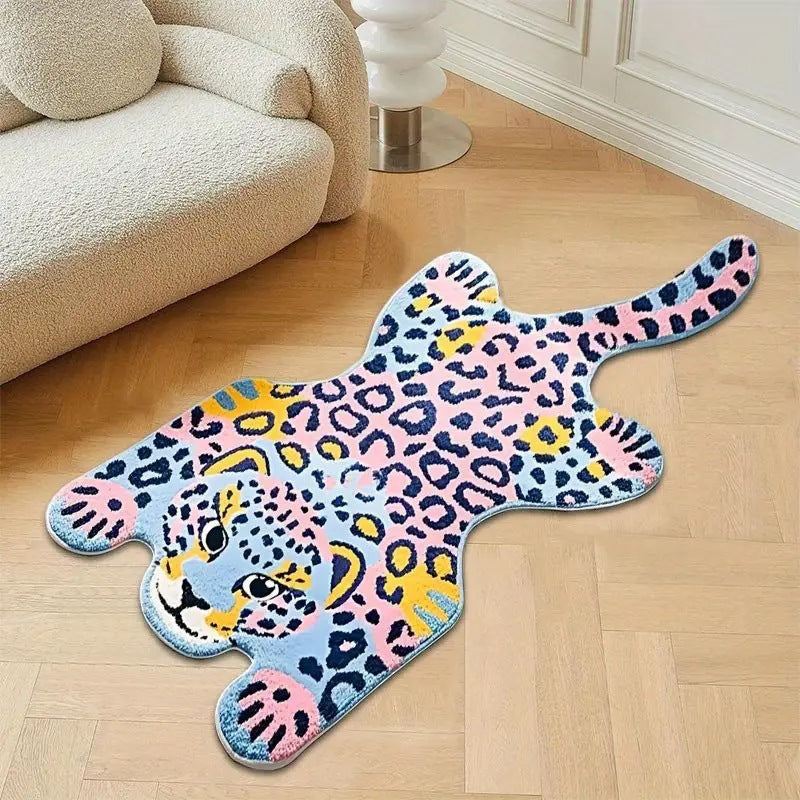 Playful Tiger Shaped Bath Mat
