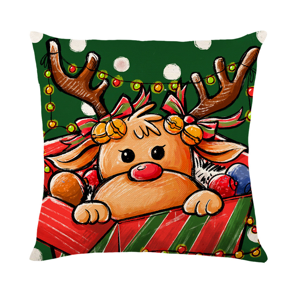 Festive Christmas Tree Decorative Throw Pillow Cover