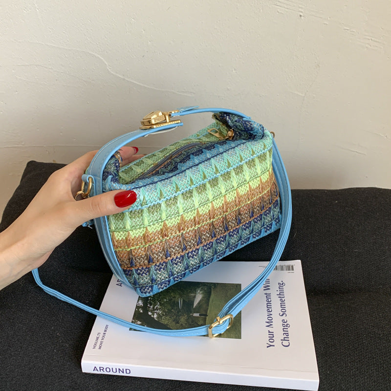 Textured Handwoven Mini Crossbody Bag Stornfield