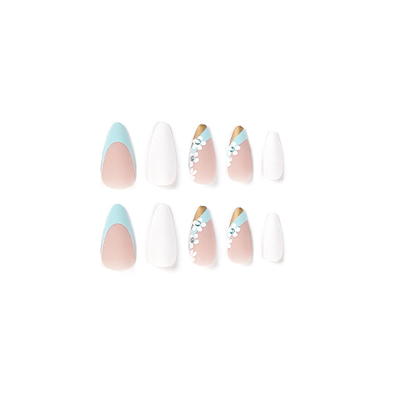 Artful Nail Extensions with Elegant Floral Designs Stornfield
