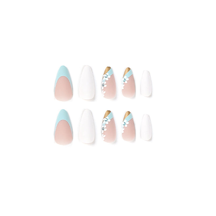 Artful Nail Extensions with Elegant Floral Designs Stornfield