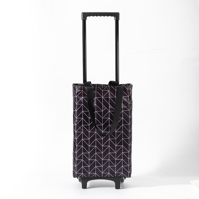 Practical Rolling Bag with Floral Design Stornfield