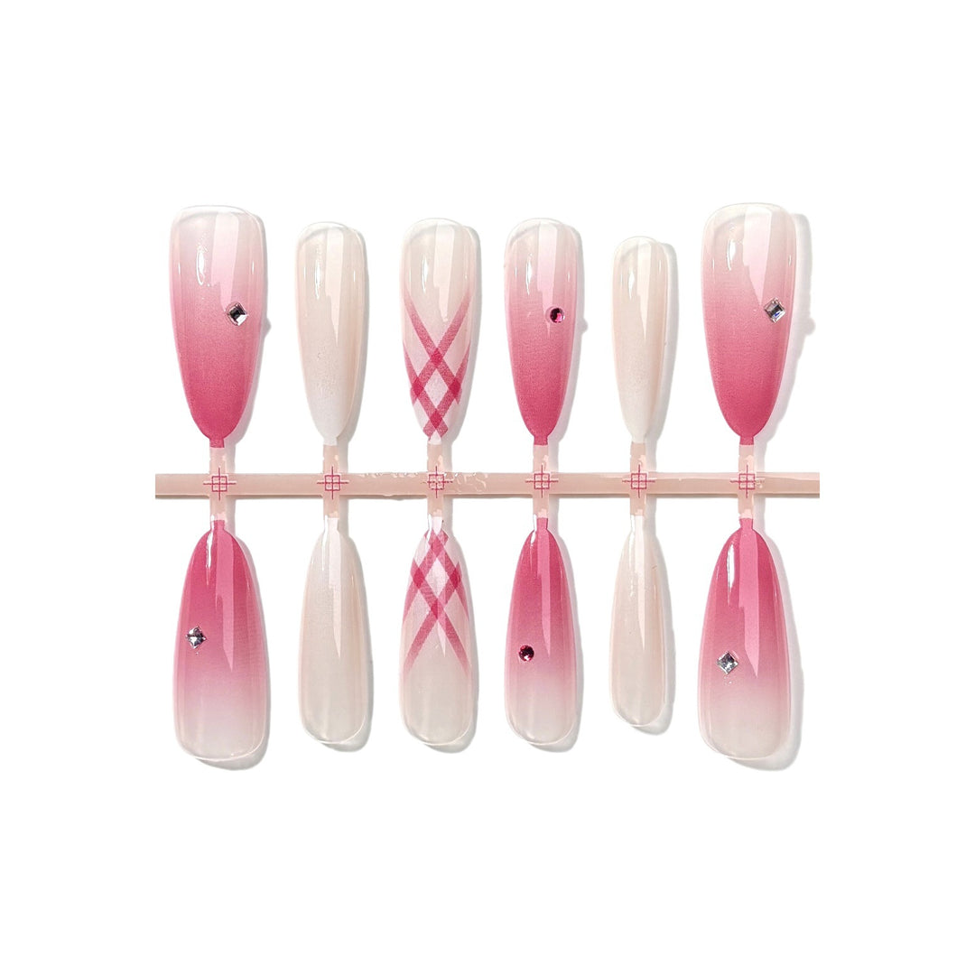 Elegant Ombre Press-On Nail Art Set