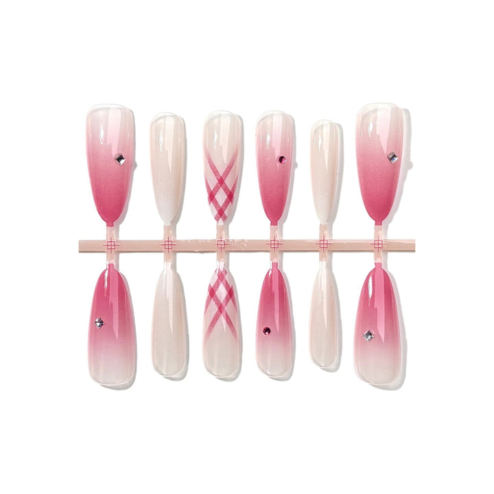 Elegant Ombre Press-On Nail Art Set
