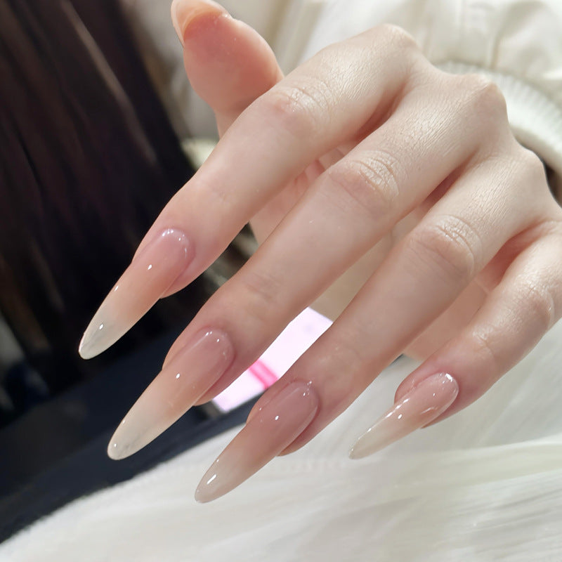 Artificial nails with elegant ombre design Stornfield