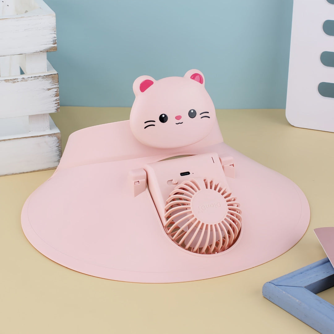 Ladies Portable Hand Fan with Cute Animal Design Stornfield