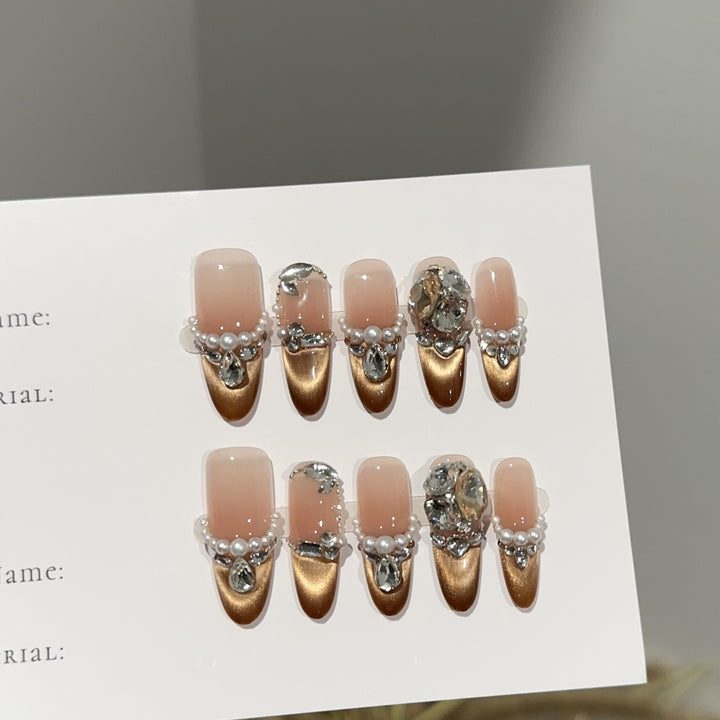 Elegant Press-On Nail Art Set