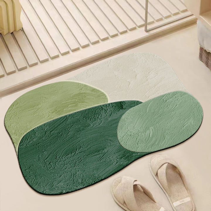 Abstract Textured Bath Mat