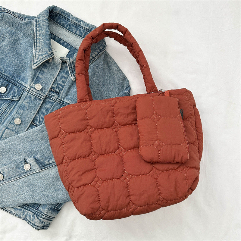 Cozy Quilted Tote Bag
