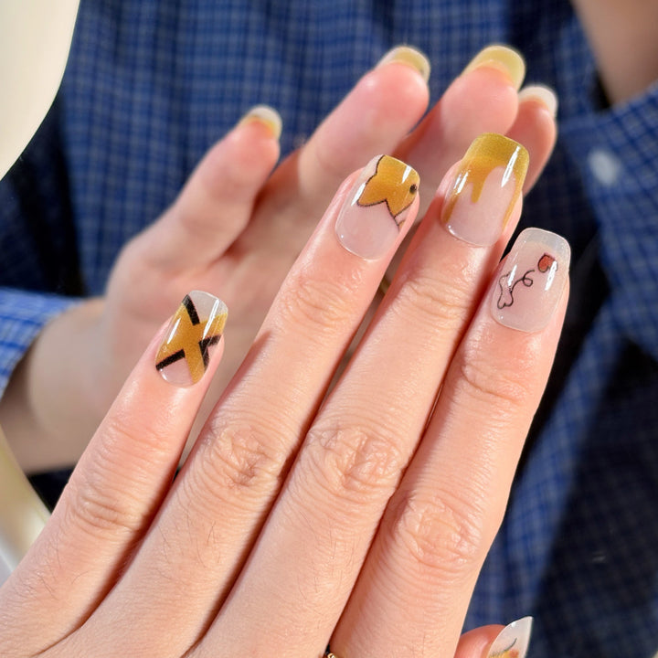 Cute Artistic Press-On Nail Set Stornfield