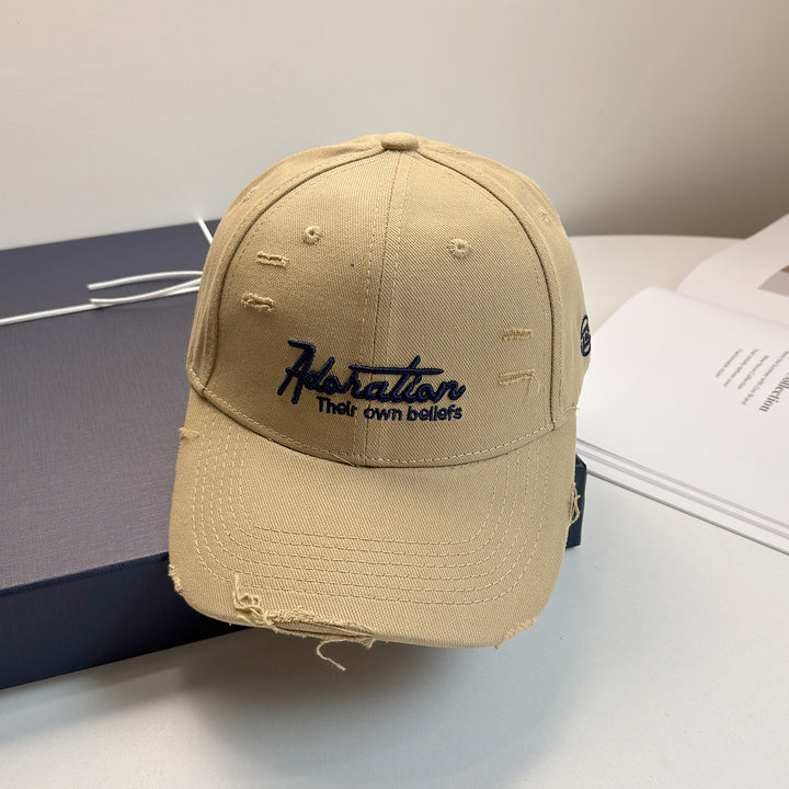 Women's Distressed Embroidered Baseball Cap Stornfield