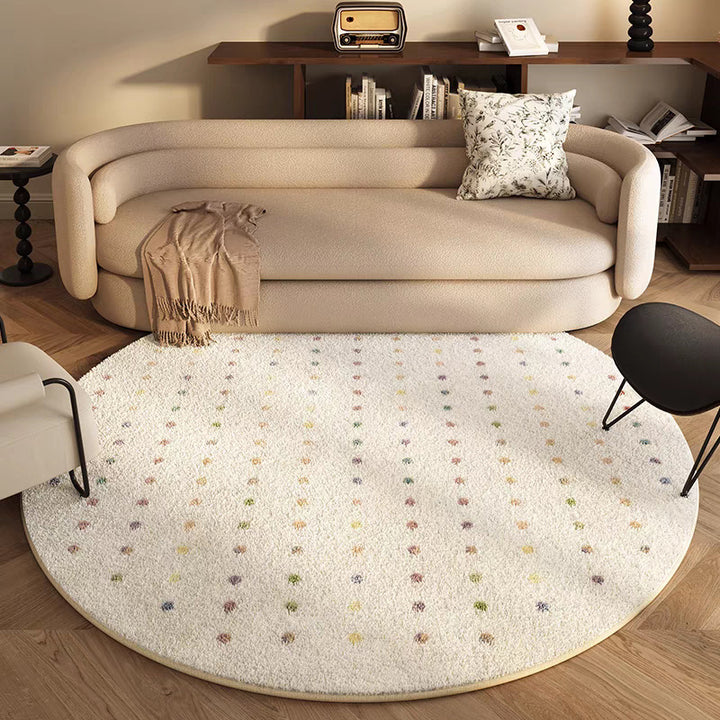 Playful Round Area Rug