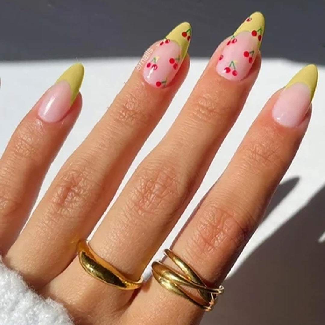 Cherry Blossom Themed Press-On Nail Set