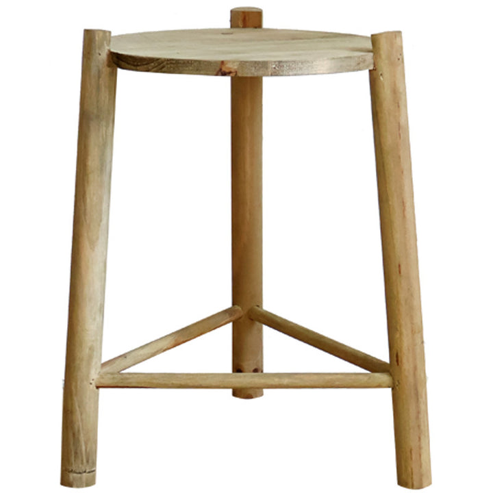 Massive wooden stool Stornfield