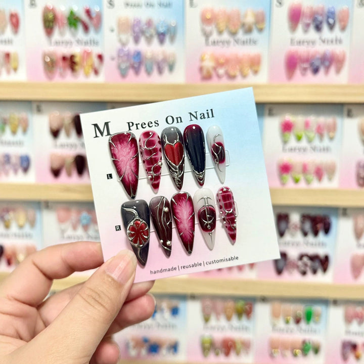 Customizable Press-On Nail Art Set