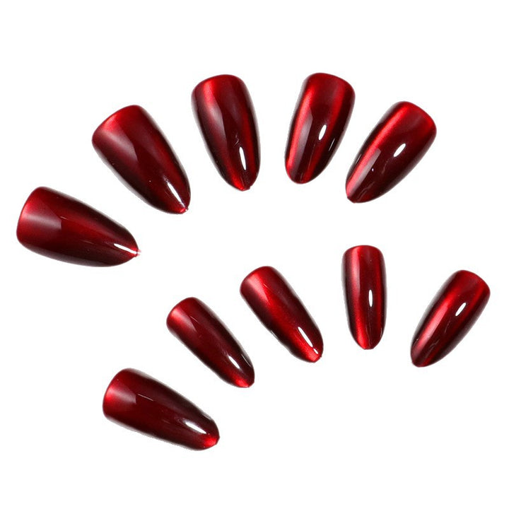 Glossy Almond-Shaped Press-On Nail Set Stornfield
