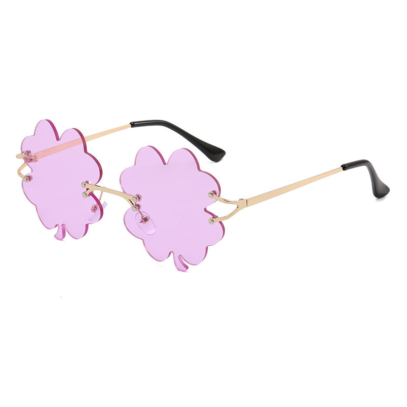 Women playful sunglasses with unique flower frame Stornfield