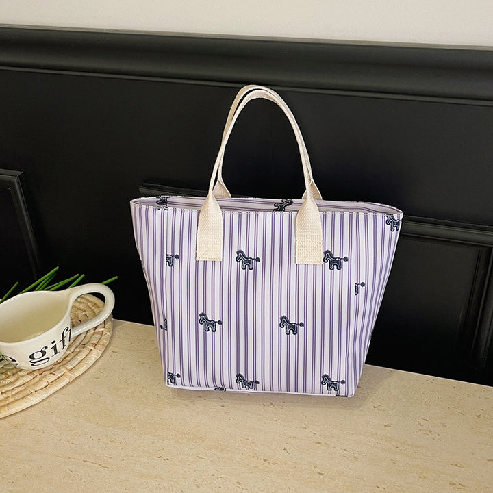Playful Animal Print Tote Bag