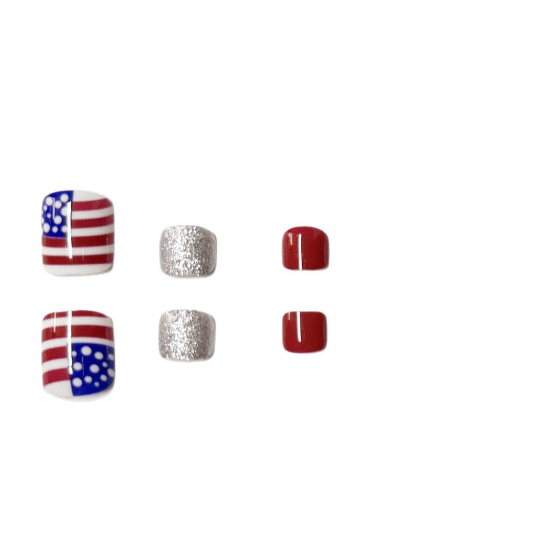 Artistic Independence Day Press-On Toenails Stornfield