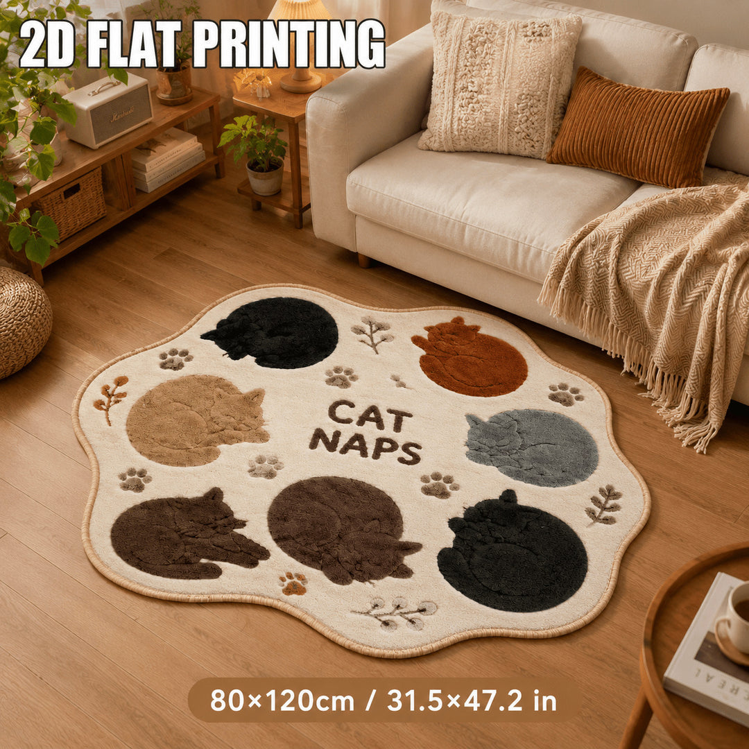 Cute Sheep-Shaped Bath Mat