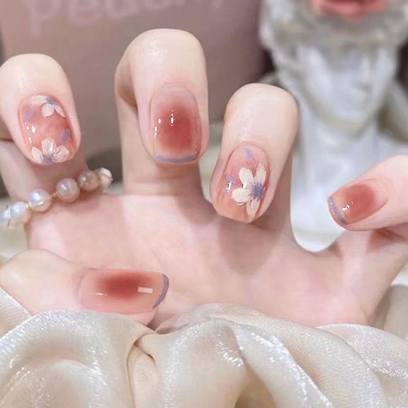 Floral-Design Press-On Nails Stornfield