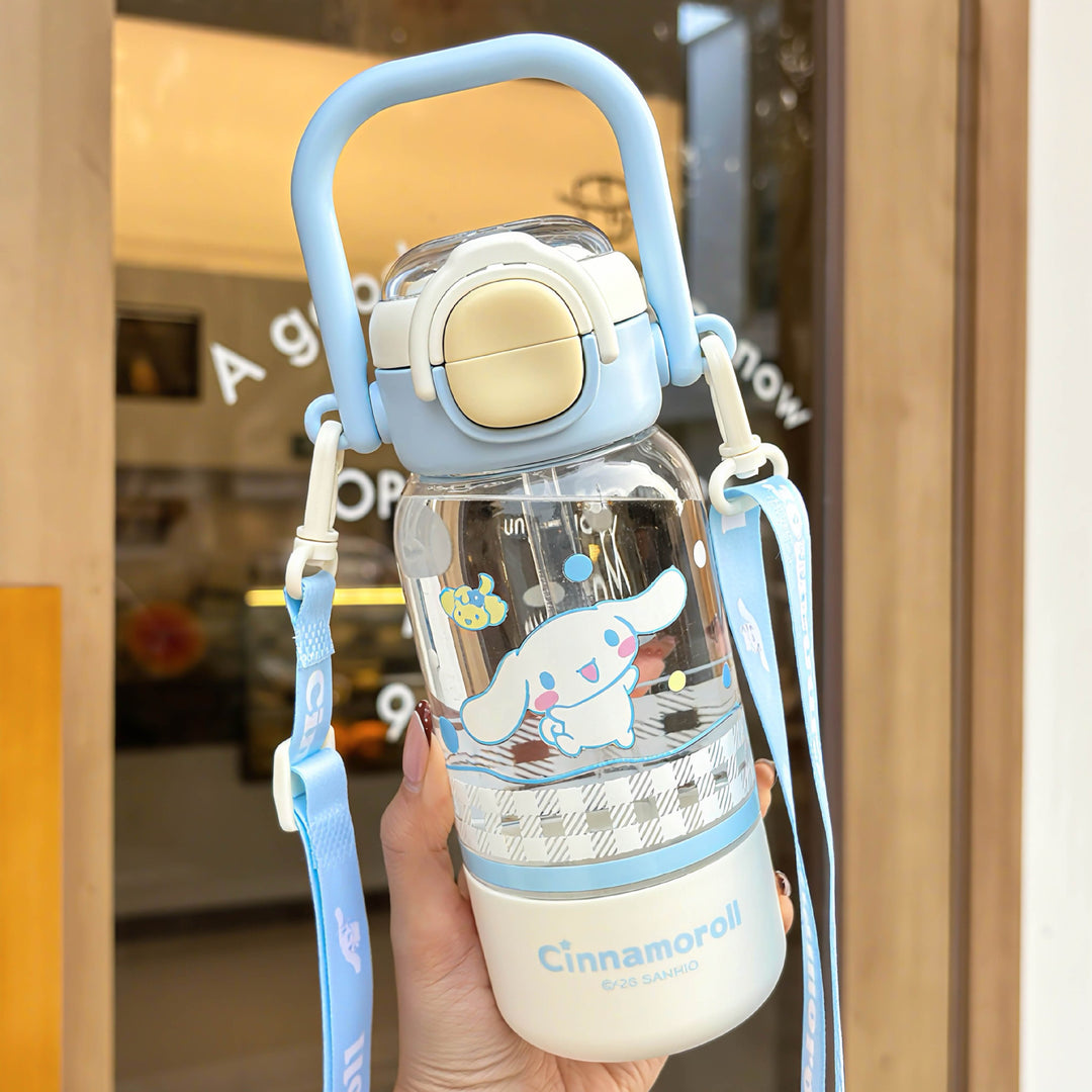 Women’s water bottle with cute animal design and sturdy carrying handle Stornfield