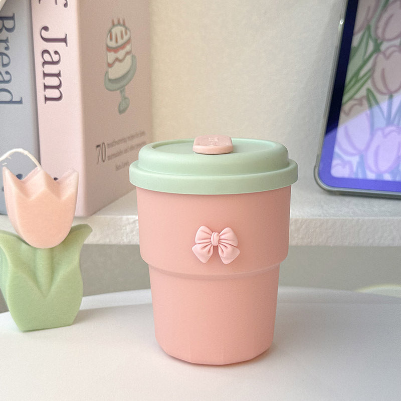 Women's Reusable Drinking Cup with Integrated Straw and Secure Closure Stornfield