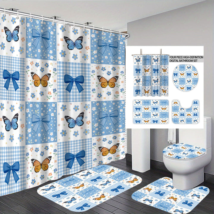 Bunny-Themed Digital Bathroom Decor Set Stornfield