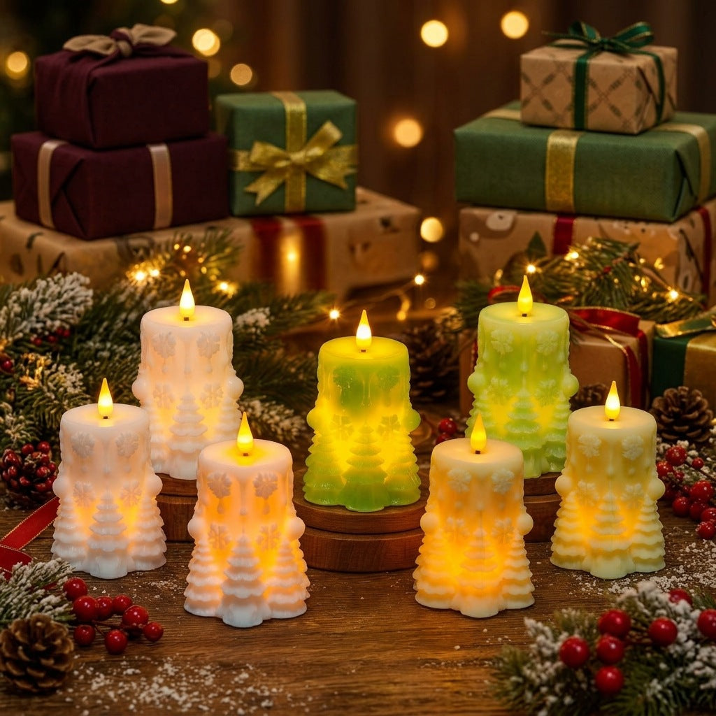 Winter Decorative Candle