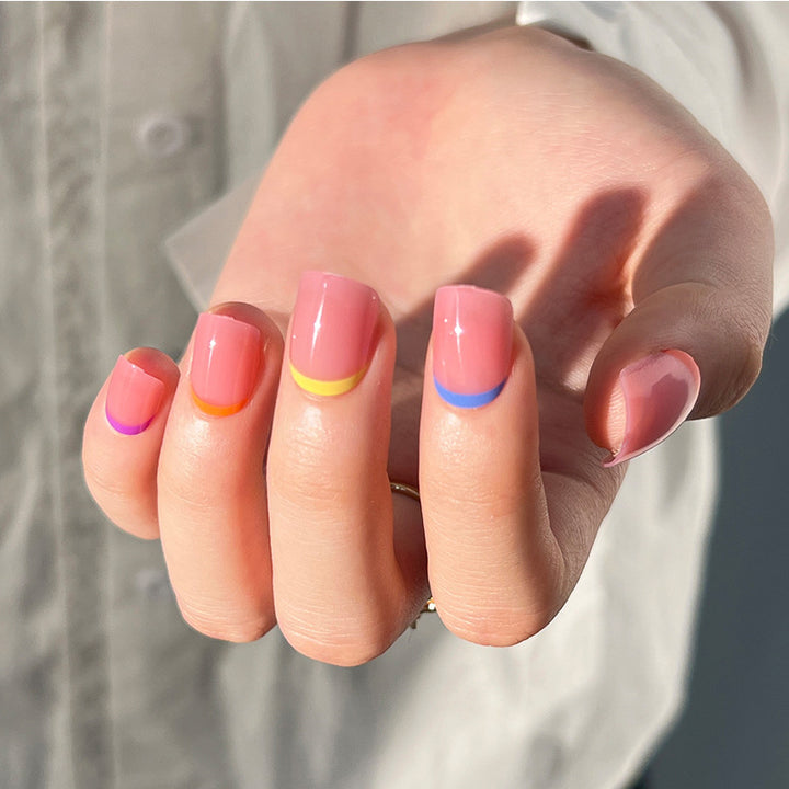 Nail art with colorful tips Stornfield