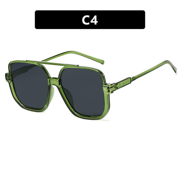 Women's trendy square sunglasses with transparent frame Stornfield