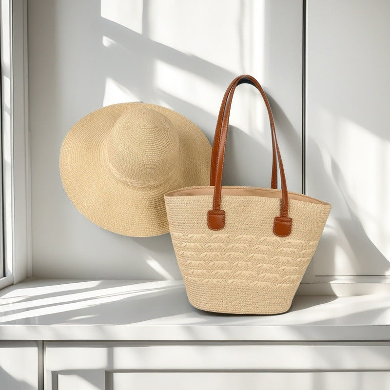 Beach bag with colorful stripes Stornfield