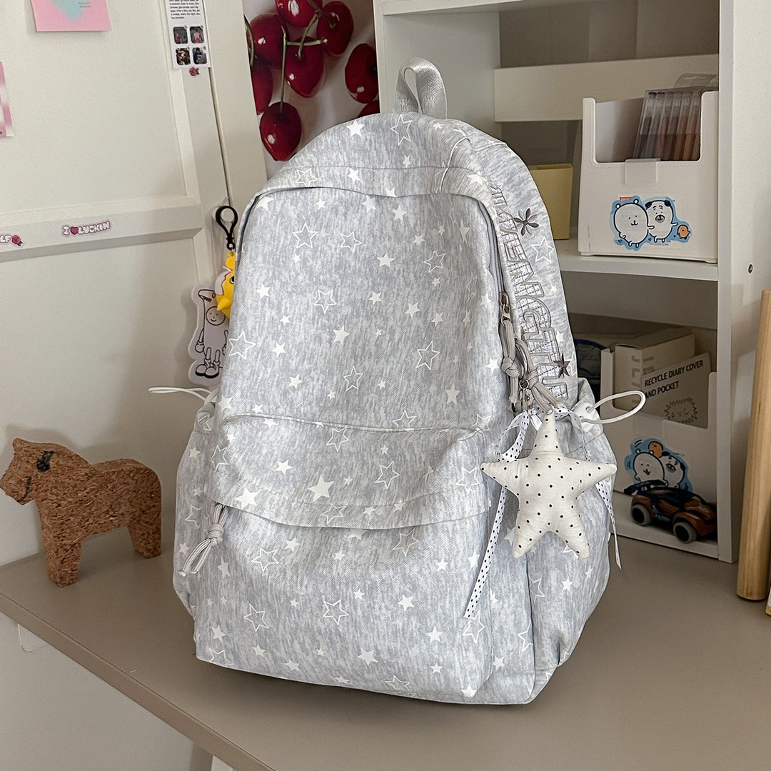 Stylish Star-Embellished Backpack Stornfield